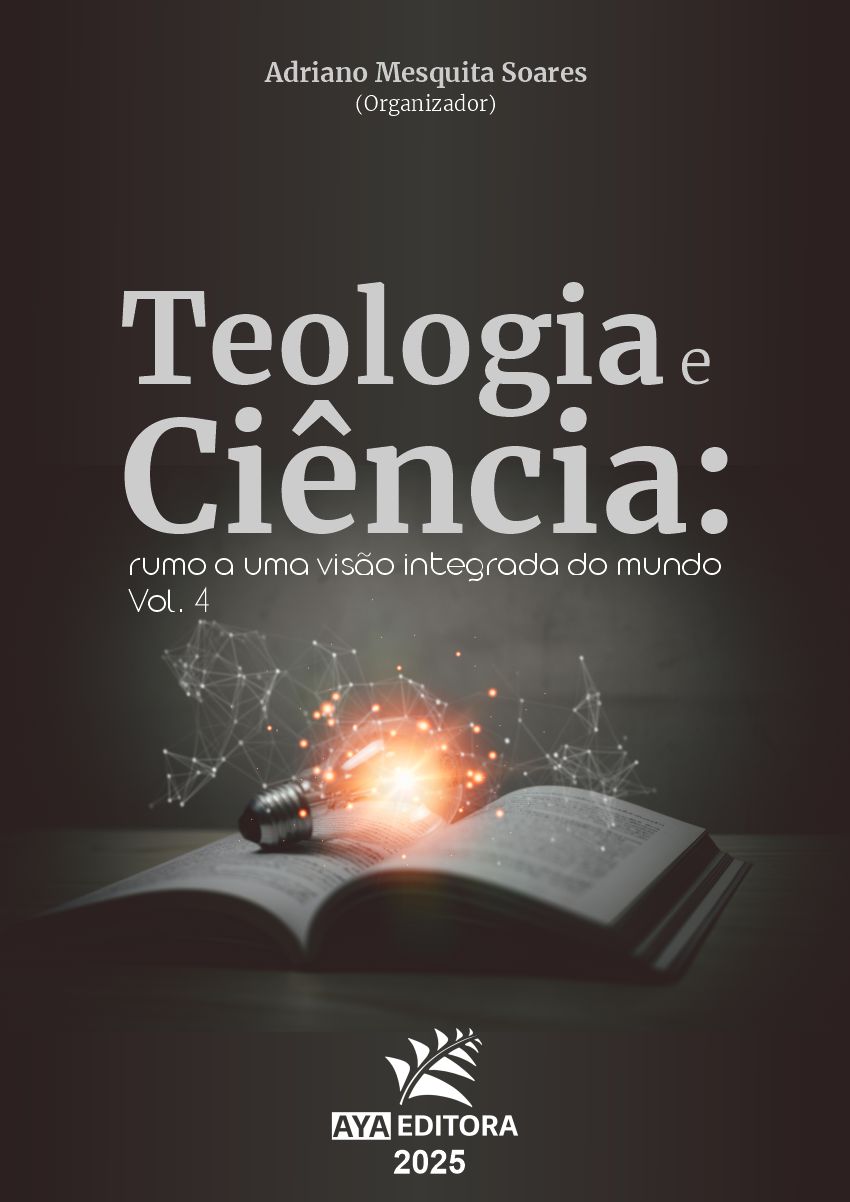 Capa do livro Teologia e Ciência: Rumo a uma Visão Integrada do Mundo – Volume 4, com abordagens interdisciplinares entre fé, razão e conhecimento científico.