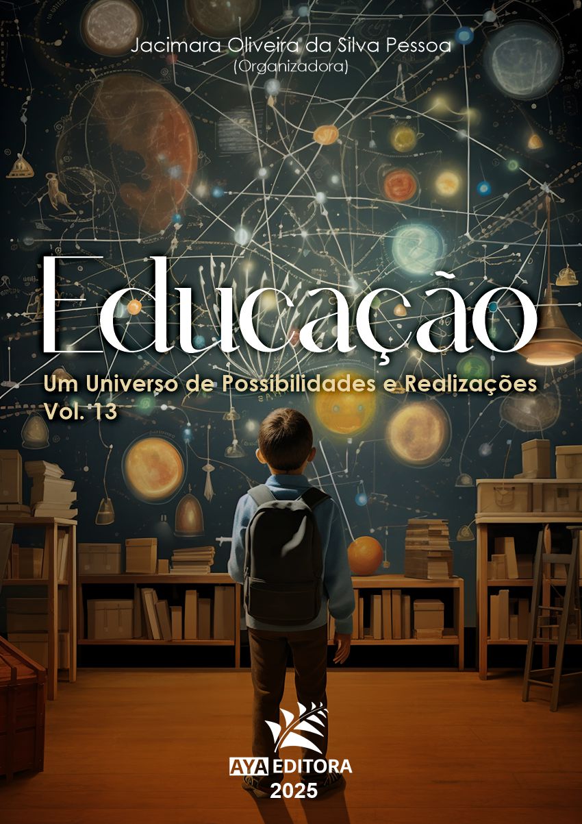 Capa do livro Educação: Um Universo de Possibilidades e Realizações – Volume 13, com reflexões sobre práticas pedagógicas, inclusão, formação docente e transformação social.