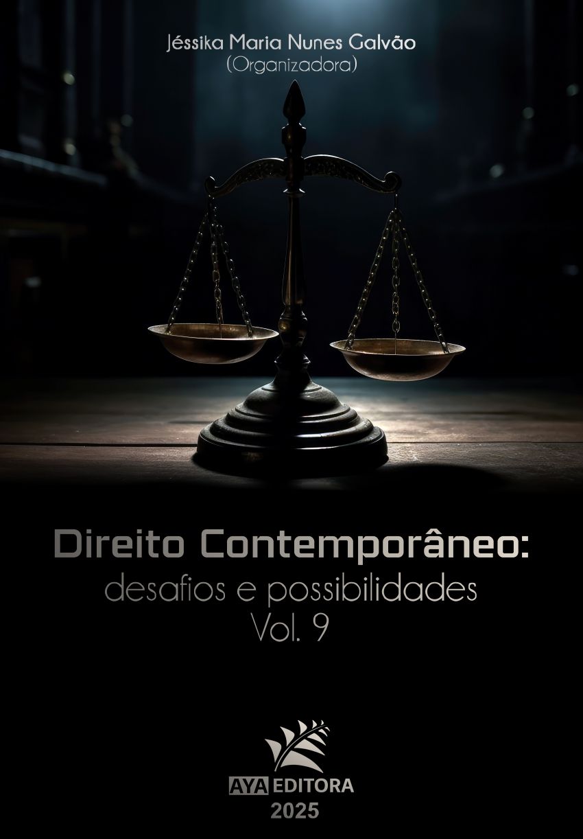 Capa do livro Direito Contemporâneo: Desafios e Possibilidades – Volume 9, reunindo pesquisas e reflexões sobre questões atuais do direito.