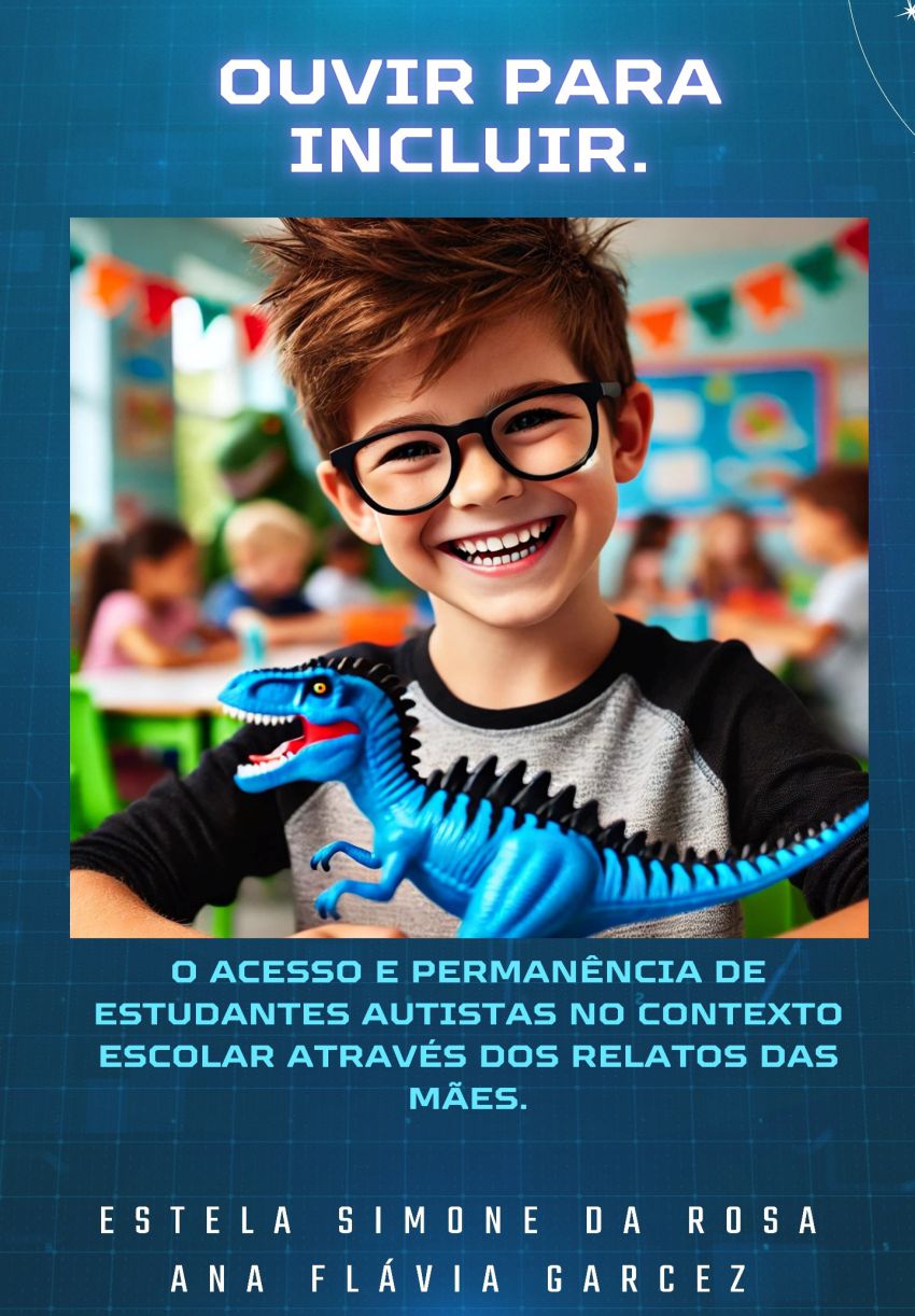 Capa do Livro Ouvir para Incluir – O Acesso e permanência de estudantes autistas no contexto escolar através dos relatos das mães