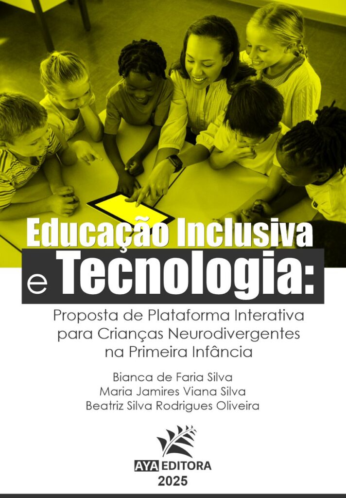 Capa do Livro Educação inclusiva e tecnologia: proposta de plataforma interativa para crianças neurodivergentes na primeira infância