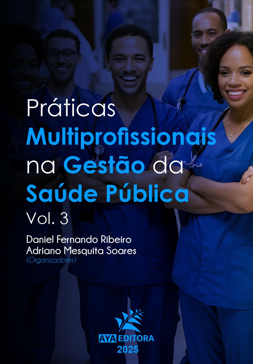 Capa do Livro Práticas Multiprofissionais na Gestão da Saúde Pública – Vol. 3