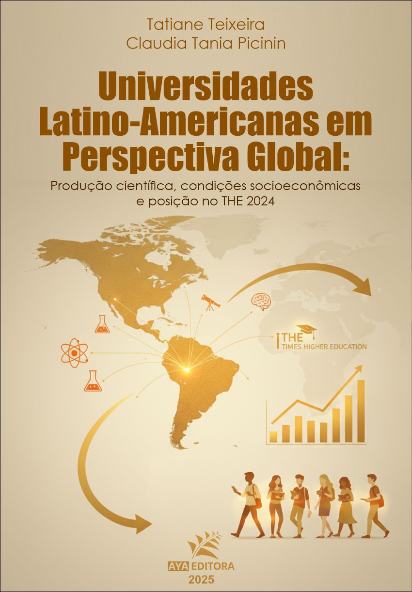 Capa do Livro Universidades Latino-Americanas em perspectiva global: produção científica, condições socioeconômicas e posição no THE 2024