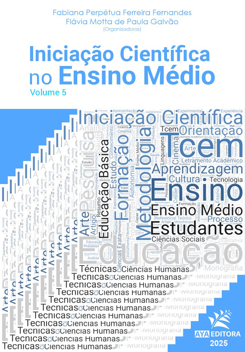 Capa do Livro Iniciação Científica no Ensino Médio Vol. 5