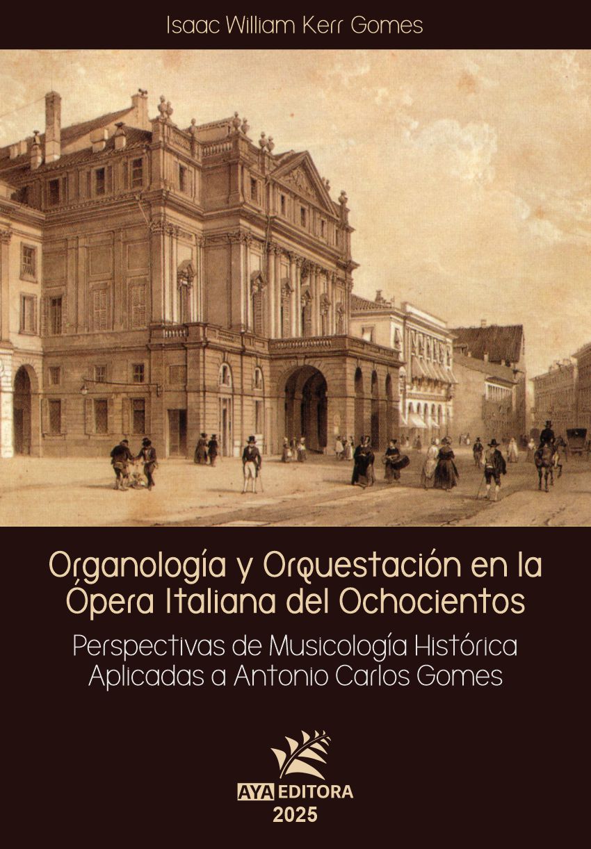 Capa do Livro Organología y orquestación en la Ópera Italiana del Ochocientos