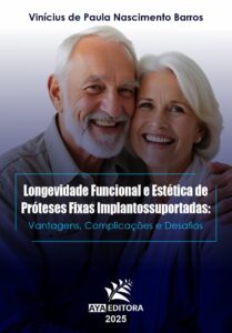 Capa do Livro Longevidade funcional e estética de próteses fixas implantossuportadas: vantagens, complicações e desafios
