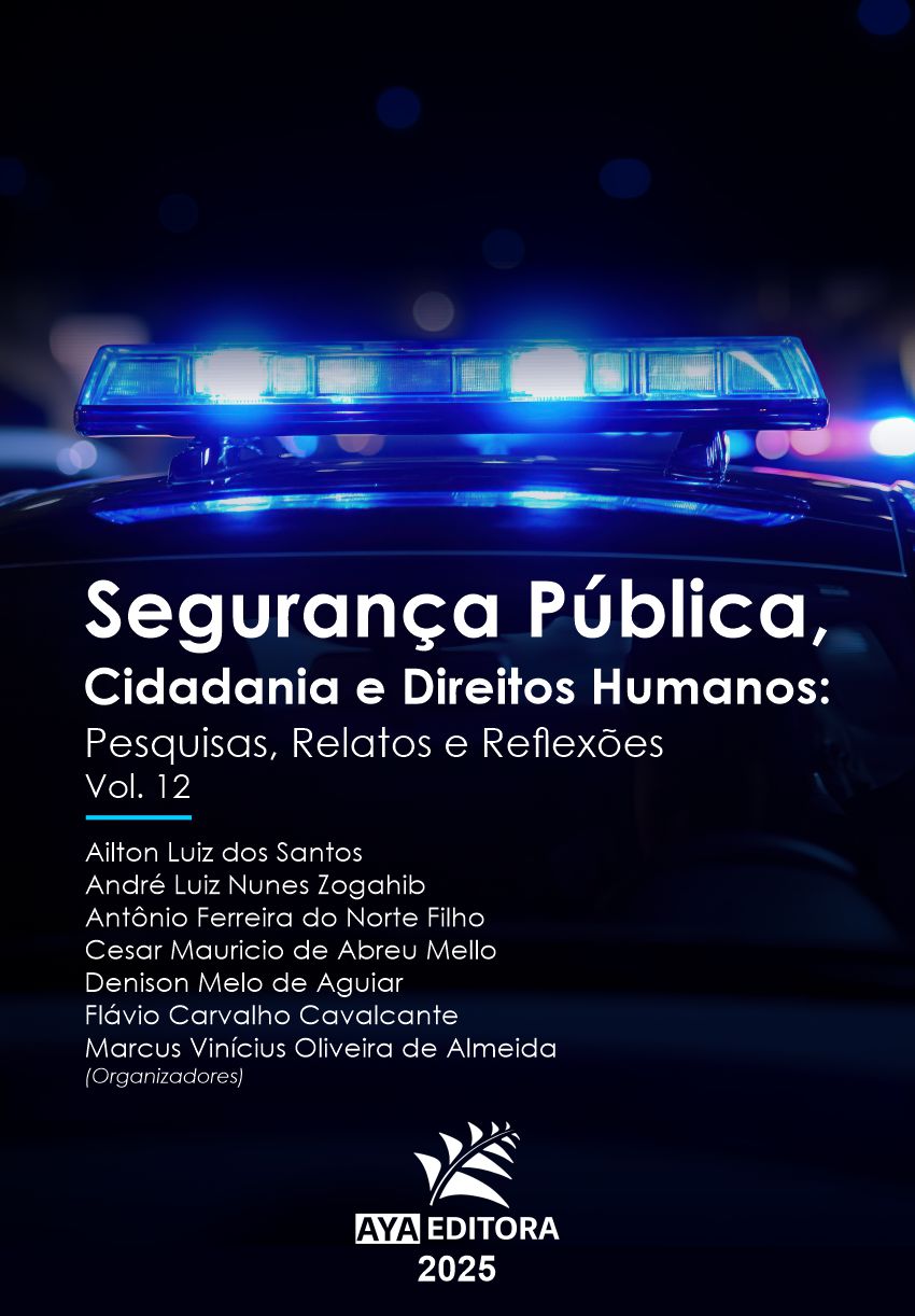 Capa do Livro Segurança Pública, Cidadania e Direitos Humanos Vol. 12