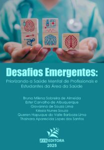 Capa do Livro Desafios emergentes: priorizando a saúde mental de profissionais e estudantes da área da saúde