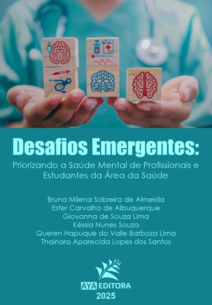 Capa do Livro Desafios emergentes: priorizando a saúde mental de profissionais e estudantes da área da saúde