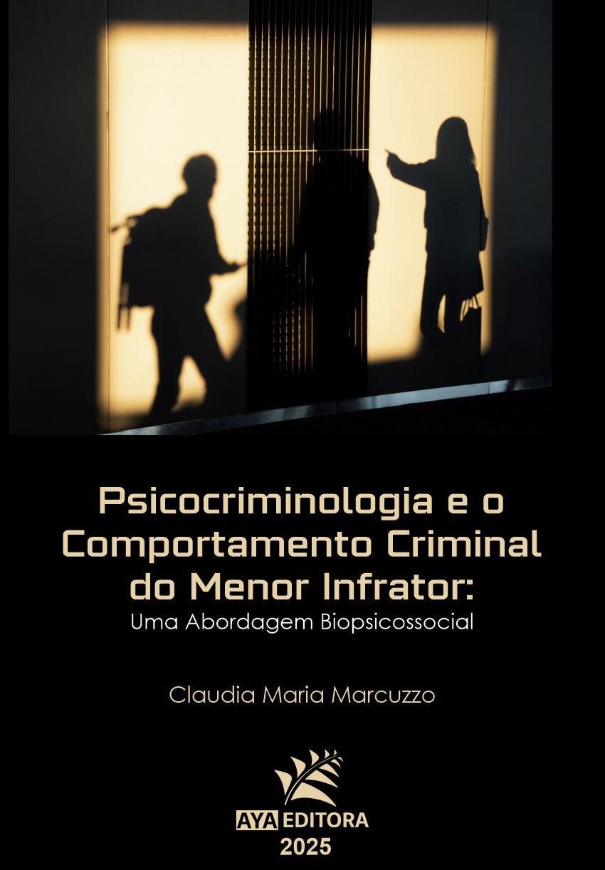 Capa do Livro Psicocriminologia e o Comportamento Criminal do Menor Infrator: Uma Abordagem Biopsicossocial