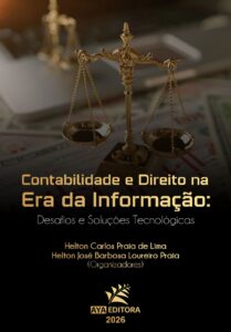 Capa do Livro Contabilidade e Direito na Era da Informação: Desafios e Soluções Tecnológicas, obra organizada por Helton Carlos Praia de Lima e Helton José Barbosa Loureiro Praia
