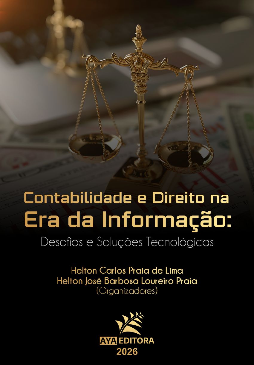 Capa do Livro Contabilidade e Direito na Era da Informação: Desafios e Soluções Tecnológicas, obra organizada por Helton Carlos Praia de Lima e Helton José Barbosa Loureiro Praia