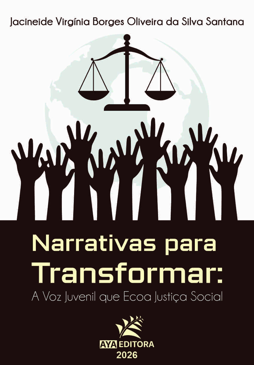 Capa do Livro Narrativas para Transformar: A Voz Juvenil que Ecoa Justiça Social de Jacineide Virgínia Borges Oliveira da Silva Santana