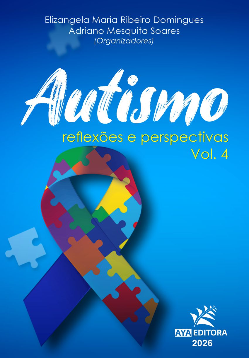 Capa do Livro Autismo reflexões e perspectivas 4 abordando estudos e análises sobre o transtorno do espectro autista