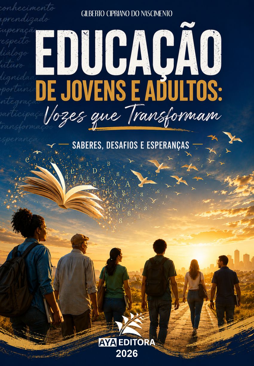 Capa do Livro Educação de Jovens e Adultos: Vozes que Transformam – Saberes, Desafios e Esperanças