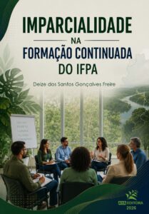 Capa do Livro Imparcialidade na Formação Continuada do IFPA, sobre equidade, gestão institucional e valorização de servidores públicos.