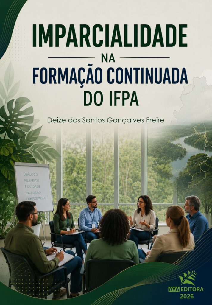 Capa do Livro Imparcialidade na Formação Continuada do IFPA, sobre equidade, gestão institucional e valorização de servidores públicos.